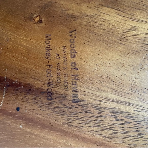 70s vintage wood catch all monkey dish - Picture 4 of 6